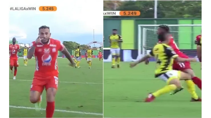 Terrible golazo de Duvan Vergara para aumentar el marcador en Barrancabermeja