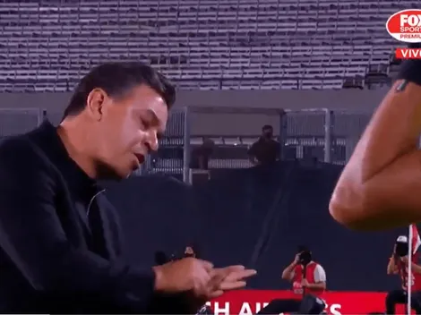 Gallardo le pegó al cuarto árbitro el descanso de su vida: "Pará que voy a anotar"