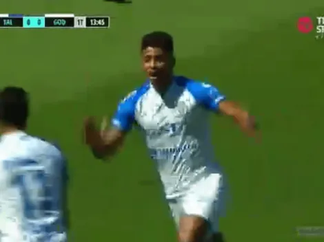 Solo hace golazos: Cartagena metió pepaza de larga distancia con Godoy Cruz