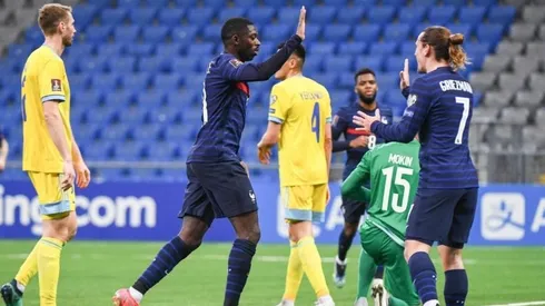 Un trámite: sin muchas complicaciones, Francia le ganó 2 a 0 a Kazajistán