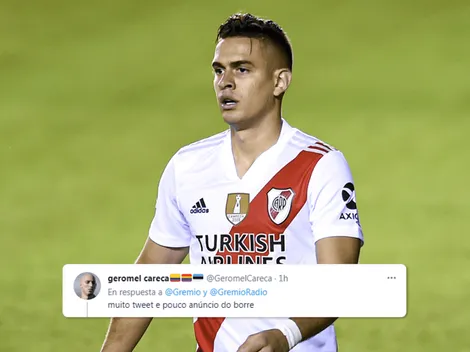 Los hinchas de Gremio hicieron tendencia a Borré por sus mensajes en Twitter