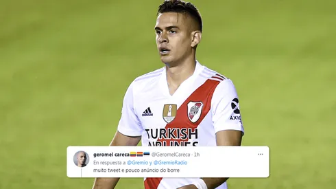 Los hinchas de Gremio hicieron tendencia a Borré por sus mensajes en Twitter