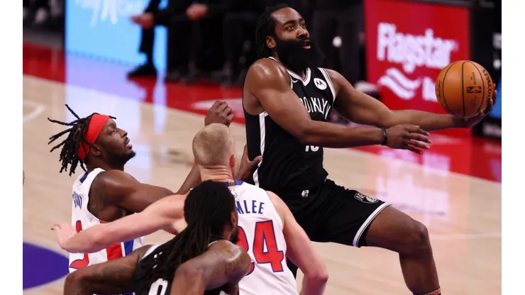 James Harden en triunfo de Brooklyn Nets a Detroit Pistons