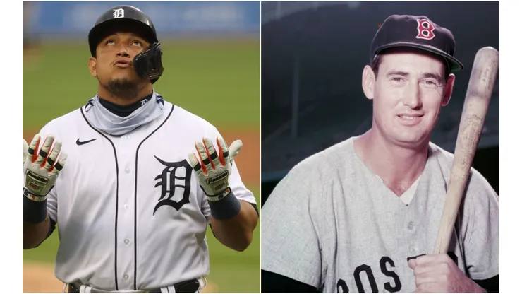 Miguel Cabrera y Ted Williams