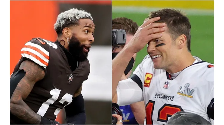 Odell Beckham Jr. y Tom Brady