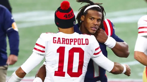 Jimmy Garoppolo y Cam Newton