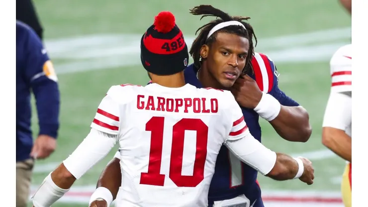 Jimmy Garoppolo y Cam Newton