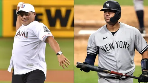 Iván Rodríguez y Gary Sánchez