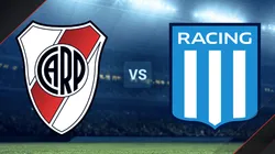 River vs. Racing por la Copa de la Liga Profesional.