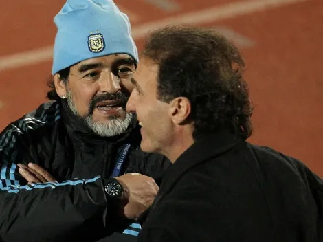 La foto inédita que subió Ruggeri con Maradona: "Con el más grande entrenando atrás"
