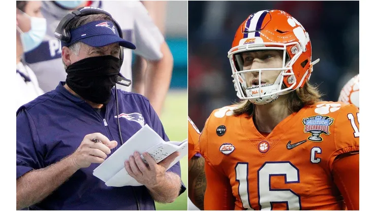 Bill Belichick y Trevor Lawrence