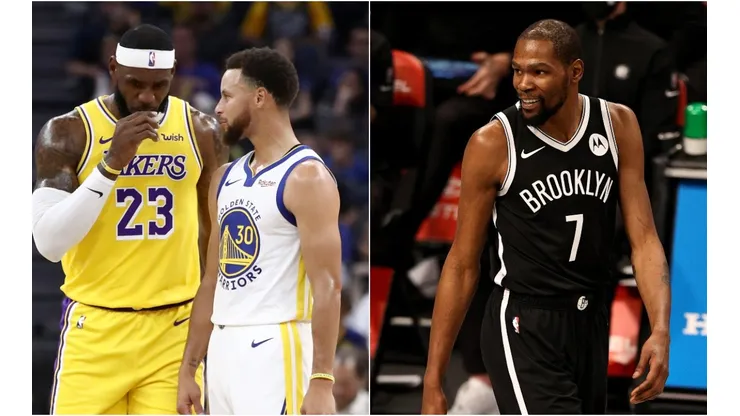 LeBron James, Stephen Curry y Kevin Durant