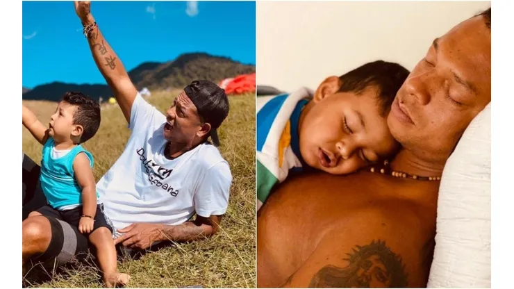 Ternura total: hermosa foto de Fredy Guarín y su hijo hincha de Millonarios