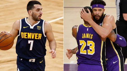 Facundo Campazzo, LeBron James y JaVale McGee