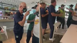 Video: entrenador del Deportivo Cali por poco se va a puños con hinchas 'Azucareros'