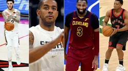 Lonzo Ball, LaMarcus Aldridge, Andre Drummond y Kyle Lowry