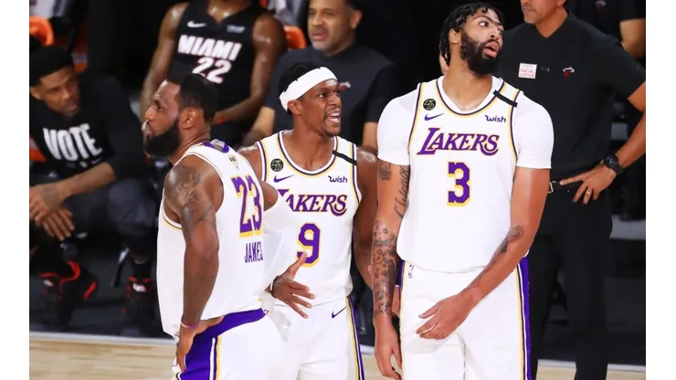 LeBron James, Rajon Rondo y Anthony Davis