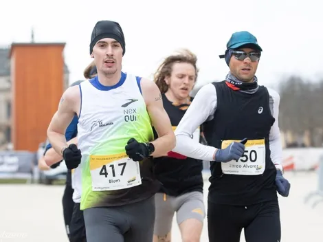 Corrió con un dorsal prestado y batió un récord