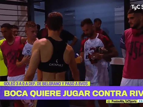 Video: el gesto de los jugadores de Boca con los de Defensores de Belgrano