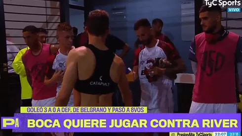 Video: el gesto de los jugadores de Boca con los de Defensores de Belgrano