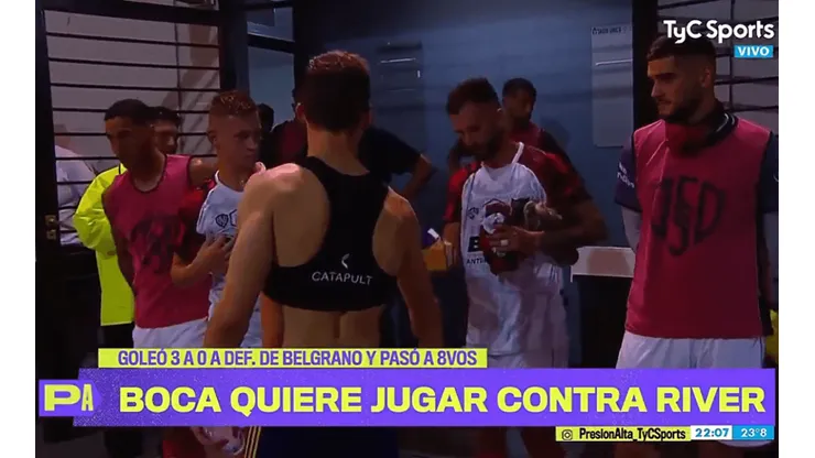 Video: el gesto de los jugadores de Boca con los de Defensores de Belgrano