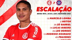 Paolo Guerrero juega su cuarta temporada en Internacional.