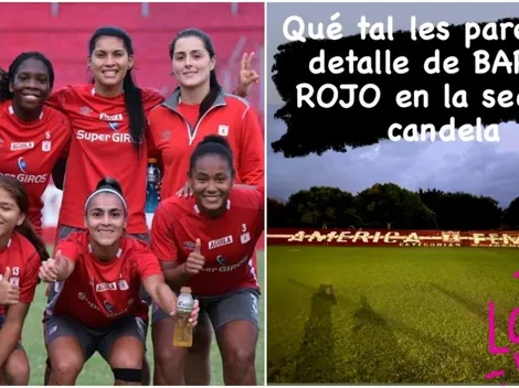 Continúan los honores: tremendo mural de los hinchas de América para el equipo femenino