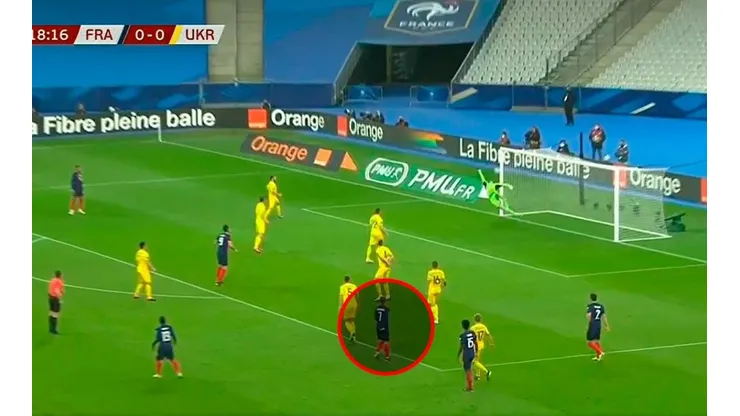 Con la flechita para arriba: terrible golazo de Griezmann para poner el 1 a 0 de Francia