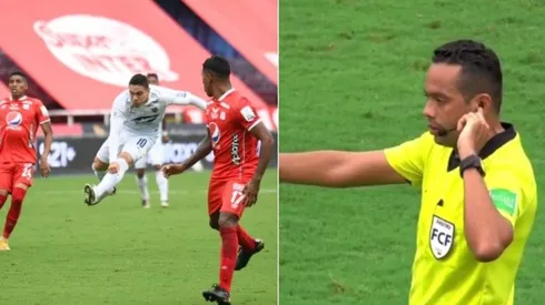 Insólito: el VAR le dio el gol a Medellín después de varios minutos de juego