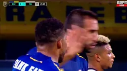 Así fue el golpe que le propinó Frank Fabra a Carlos Izquierdoz en el duelo entre Boca y Talleres.