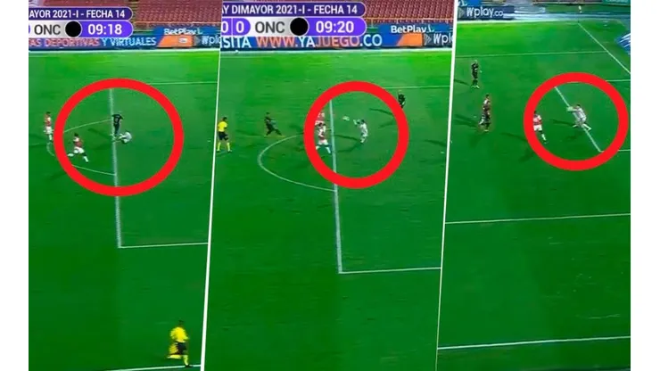 Así fue la impresionante triple atajada de Leandro Castellanos en el duelo entre Santa Fe y Once Caldas.