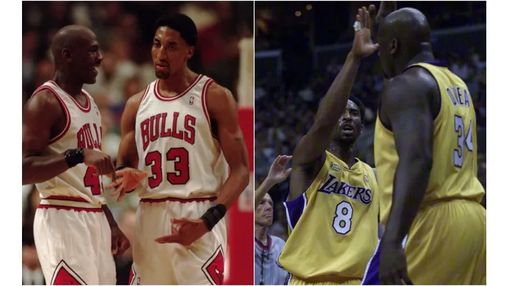 Michael Jordan, Scottie Pippen, Kobe Bryant y Shaquille Oneal