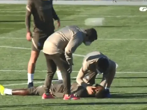 Susto en Atlético Madrid: se desplomó en pleno entrenamiento