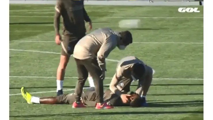 Susto en Atlético Madrid: se desplomó en pleno entrenamiento