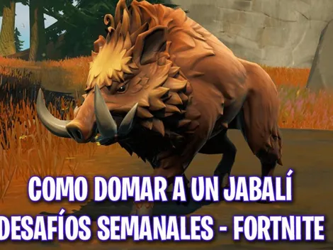 Cómo domar a un jabalí en Fortnite - Desafíos Semana 2