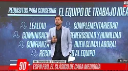 Vignolo leyó los requisitos para un buen trabajo en equipo: "En Boca no pasa"