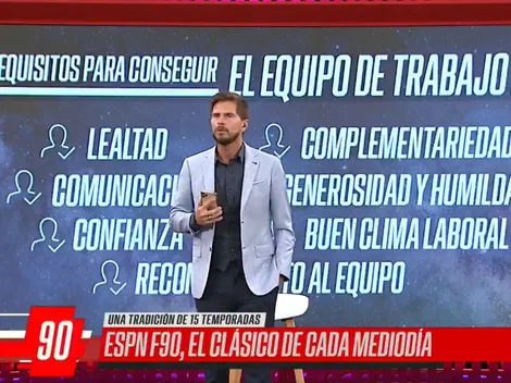 Vignolo leyó los requisitos para un buen trabajo en equipo: "En Boca no pasa"