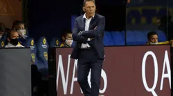 Russo, cuestionado por los medios. (Getty)