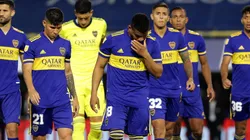 Así se retiraron los jugadores de Boca del campo de juego.