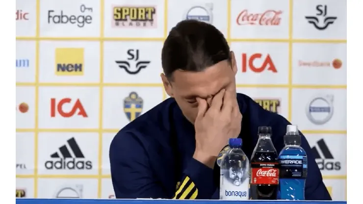 El momento de la emoción de Zlatan Ibrahimovic.