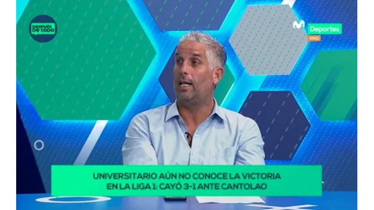 Diego Rebagliati es panelista en Movistar Deportes.