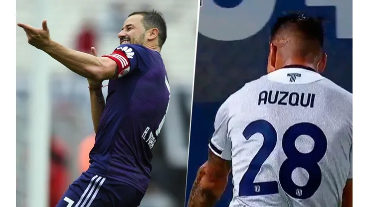 Revelan por qué Auzqui festejó con una 'metralleta' su gol ante Boca
