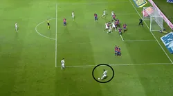 Desde ahí le pegó Francisco Grahl.