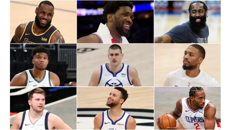 Cuadro de honor en la lucha por el MVP de la temporada (Fotos: Getty)