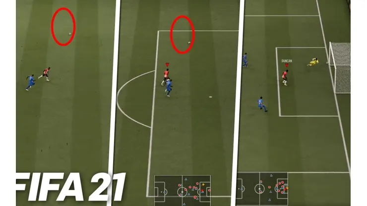 ¿Qué es esto? Tremendo bug de jugador fantasma en el FIFA 21