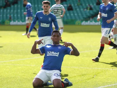 Alfredo Morelos y su debut goleador en uno de los clásicos más importantes del mundo