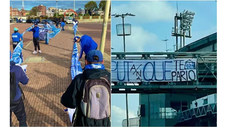 Muy caliente: la pancarta en el Campín en contra de Nacional y uno de sus ídolos