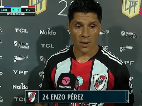 Enzo Pérez y el aviso para el resto de los rivales tras golear a Godoy Cruz