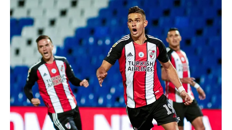 Rafael Santos Borré, el gran goleador del partido.