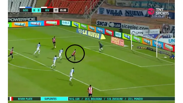 El gol de Rafael Santos Borré.